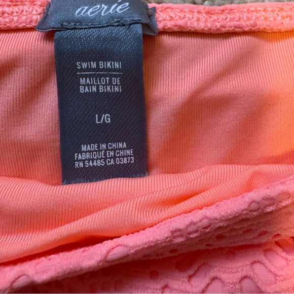 Aerie Neon Coral Two Piece Bikini - Picture 4 of 5